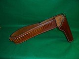 Western Leather Belt & Holster by The Carver 44/45 cal Waist 39-43" - 4 of 11