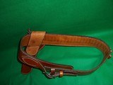 Western Leather Belt & Holster by The Carver 44/45 cal Waist 39-43" - 11 of 11