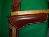 Western Leather Belt & Holster by The Carver 44/45 cal Waist 39-43" - 10 of 11