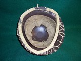 Original WWII Japanese Imperial Naval Landing Forces Marines Helmet w/ Net & Emblem - 9 of 12