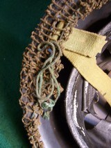 WWII ERA BRITISH CANADIAN TURTLE SHELL HELMET WITH CAMO NET - 10 of 12
