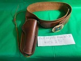 Hunter Frontier Buscadero Holster & Belt Brown Leather Right Hand #1060 F18 - 3 of 12
