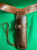 Lawrence Leather Holster & Belt w/ Ammo Loops 79-603 fits Ruger 357 Mag 6 1/2" - 3 of 11