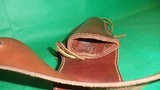 Hunter Frontier Buscadero Holster Leather Right Hand #1060 F12 Ruger 5.5" + Belt 22cal - 4 of 10