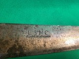 U.S. Marines WWII USMC Bolo Knife Machete + Leather Boyt Scabbard 1943 - 6 of 11
