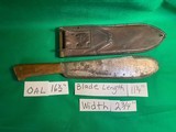 U.S. Marines WWII USMC Bolo Knife Machete + Leather Boyt Scabbard 1943 - 11 of 11