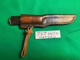 Vintage Puukko Style Sheath Knife Norway J & J HELLE - 2 of 11
