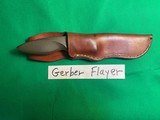 Gerber Flayer Knife With Original Leather Sheath - 1 of 7