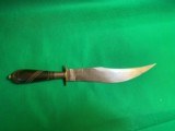 Antique Mexican Scorpion Tailed Bowie Knife Signed - 4 of 7