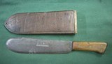 U.S. Marines WWII USMC Bolo Knife Machete + Leather Boyt Scabbard 1943 - 2 of 11