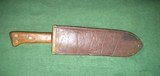 U.S. Marines WWII USMC Bolo Knife Machete + Leather Boyt Scabbard 1943 - 1 of 11