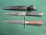 Two WWI Imperial GERMAN trench fighting knife dirk dagger - 1 of 12