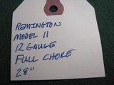 Remington Model 11 Shotgun Project Barrel 12ga 2 3/4" 28" - 2 of 10