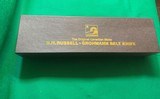 Original Unused D.H.Russel Grohmann Belt Knife + Scabbard & Sharpening Steel - 2 of 11