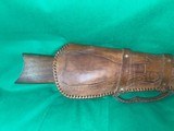 Rustic Cabin Decor Man Cave Wall Hanging Winchester Lever Action Cowboy Horse Scabbard - 2 of 4