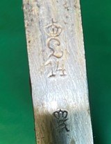 BAVARIAN GERMAN 1800'S ARTILLERY SWORD & SCABBARD W KIRSCHBAUM Cie - 9 of 13