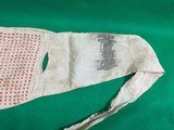 Original Japanese WWII Senninbari 1000 Stitch Belt with Rising Sun, Temple Stamps - 4 of 10