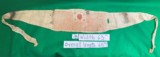 Original Japanese WWII Senninbari 1000 Stitch Belt with Rising Sun, Temple Stamps - 10 of 10