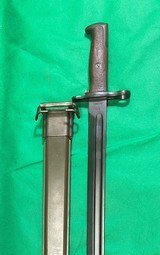 Very Nice WW1 / WW2 US M1905 Bayonet w MK1 Scabbard - SA 1909 - 4 of 13