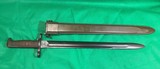 Very Nice WW1 / WW2 US M1905 Bayonet w MK1 Scabbard - SA 1909 - 1 of 13