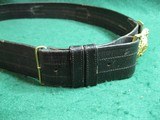 Civil War Era US Navy Officers Buckle & Leather Belt - 5 of 8