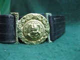 Civil War Era US Navy Officers Buckle & Leather Belt - 1 of 8