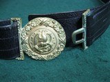 Civil War Era US Navy Officers Buckle & Leather Belt - 2 of 8