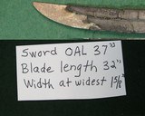 Massive Curved Engraved British Napoleonic Era Sword Sabre Mfg Dawes 1790's - 9 of 12