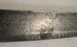 Massive Curved Engraved British Napoleonic Era Sword Sabre Mfg Dawes 1790's - 7 of 12