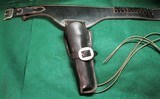 George Lawrence Double Western Gun Fighter Holster 77D Waist 40-44" 38/357 loop - 3 of 9