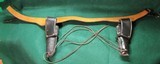 George Lawrence Double Western Gun Fighter Holster 77D Waist 40-44" 38/357 loop - 8 of 9