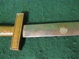 Antique Brass Handle Heavy Short Sword France German Prussia - 5 of 9