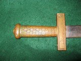 Antique Brass Handle Heavy Short Sword France German Prussia - 1 of 9