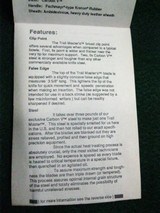 COLD STEEL Carbon V Trail Master Knife USA + Sheath, Box, Paper Work - 11 of 12