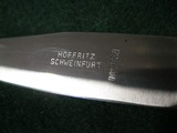 Near Mint Vintage Hoffritz German Deer Hoof Foot Knife With Sheath fixed blade - 4 of 8