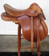 WWII Nazi Marked German Cavalry Saddle - 1 of 13