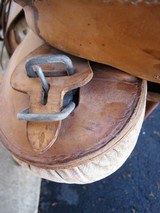 WWII Nazi Marked German Cavalry Saddle - 6 of 13