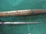 Afghanistan Dagger & Inlaid Scabbard - 4 of 8