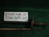 Relic Condition US Civil War Era Model 1860 Staff & Field Officer's Sword & Scabbard - 10 of 12