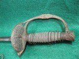 Relic Condition US Civil War Era Model 1860 Staff & Field Officer's Sword & Scabbard - 3 of 12