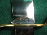 Near Mint WESTERN W49 BOWIE KNIFE 1979 (C) + ORG SHEATH Mked WESTERN - 8 of 12