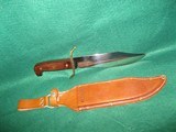 Near Mint WESTERN W49 BOWIE KNIFE 1979 (C) + ORG SHEATH Mked WESTERN