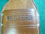 Near Mint WESTERN W49 BOWIE KNIFE 1979 (C) + ORG SHEATH Mked WESTERN - 9 of 12