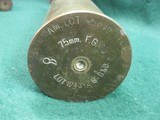 WWII WWI US Practice Inert Training Grenade +2 Artillery Shell 37mm & 75mm - 3 of 5