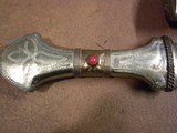 Two Arab Turkish Morocco Knives- 1 Dagger, 1 Folding - 3 of 10