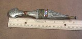 Two Arab Turkish Morocco Knives- 1 Dagger, 1 Folding - 8 of 10