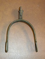 Dug Civil War CSA Brass Spur Square Neck Richmond - 3 of 8