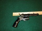 ENGRAVED PINFIRE FOLDING TRIGGER POCKET REVOLVER LEFAUCHEUX STYLE - 9 of 11