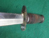 RARE ORIGINAL WW2 US MILITARY CASE FIGHTING KNIFE DAGGER AND LEATHER SHEATH - 6 of 7