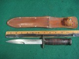 RARE ORIGINAL WW2 US MILITARY CASE FIGHTING KNIFE DAGGER AND LEATHER SHEATH - 5 of 7